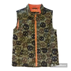 🔴Buy 2 - Get 1 -- Skull Camo Puffer Vest, Size 5T, EUC